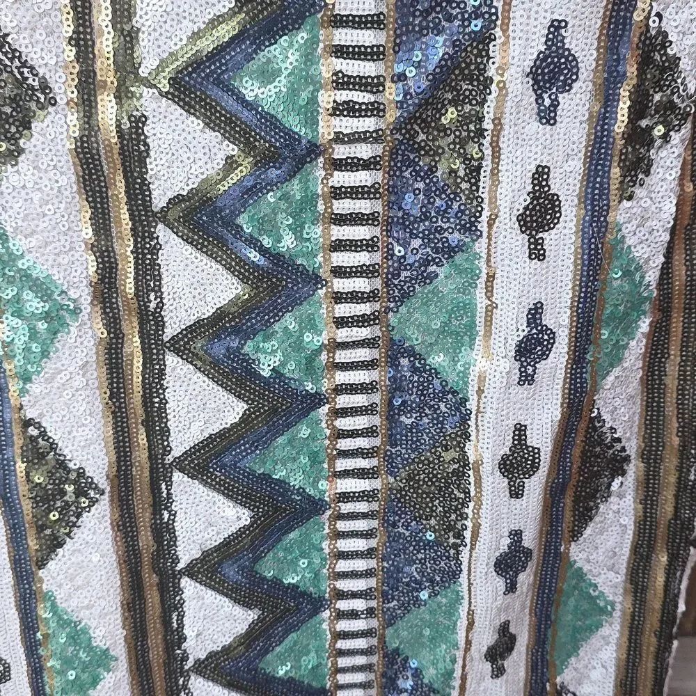 Sequins Aztec Print Dress - Picture 3 of 6